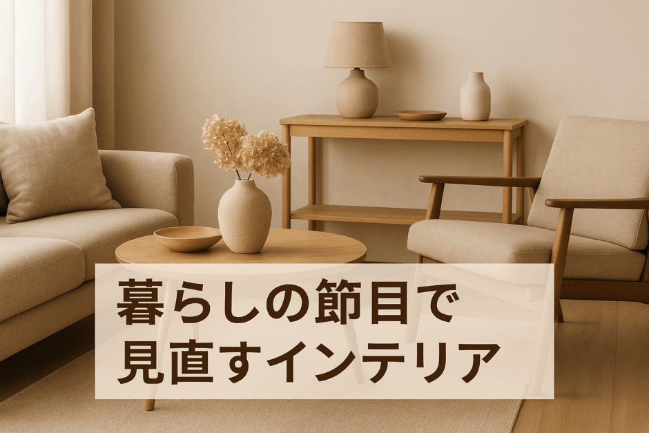 暮らしの節目で見直すインテリア